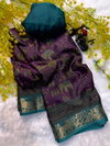 Tew Soft Dola Silk With Kalamkari Design Sarees Wholesalers In Delhi